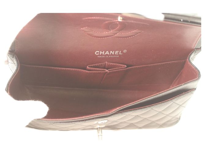 Borsa a Spalla Chanel Matelassé Double Flap Nero - vista 13