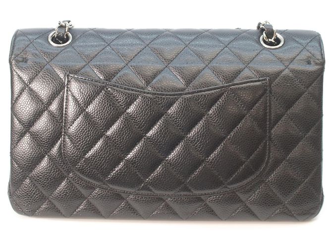 Borsa a Spalla Chanel Matelassé Double Flap Nero - vista 3