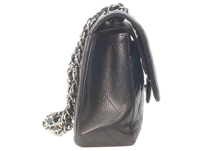 Borsa a Spalla Chanel Matelassé Double Flap Nero - vista 4
