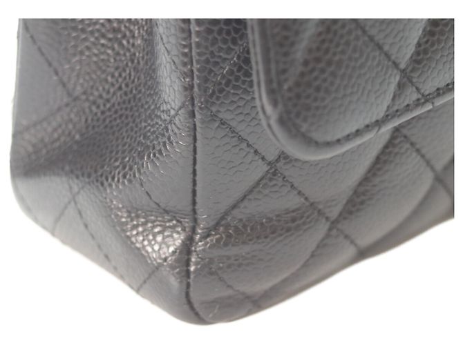 Borsa a Spalla Chanel Matelassé Double Flap Nero - vista 7
