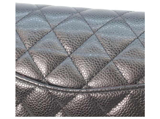 Borsa a Spalla Chanel Matelassé Double Flap Nero - vista 8