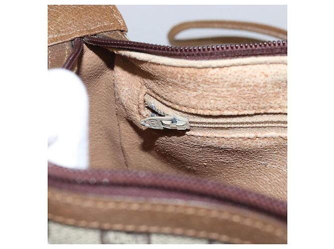 Borsa a Spalla GUCCI GG Plus Supreme PVC Beige Oro Auth ka3460 D'oro - vista 21