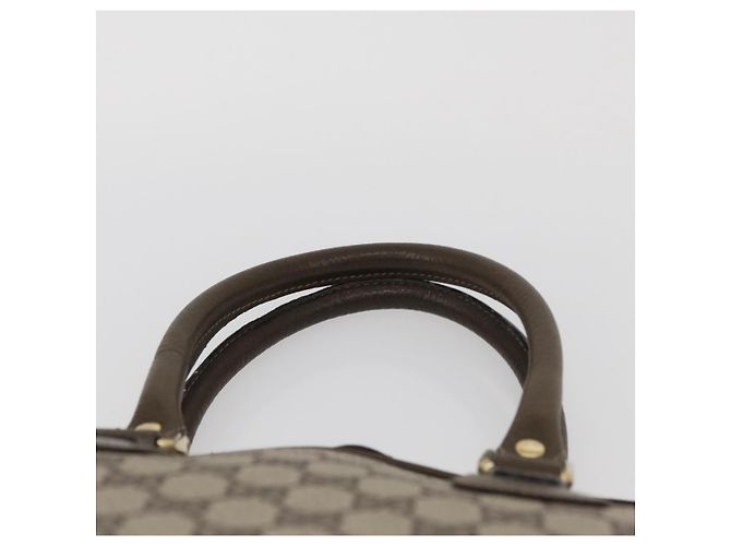 Gucci Borsa a mano GG Supreme in PVC beige e oro Auth BAZ197 D'oro - vista 14