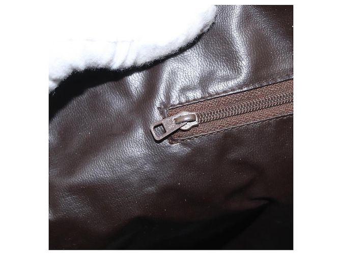 Gucci Borsa a mano GG Supreme in PVC beige e oro Auth BAZ197 D'oro - vista 21