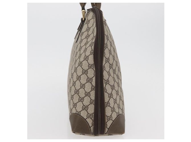 Gucci Borsa a mano GG Supreme in PVC beige e oro Auth BAZ197 D'oro - vista 3