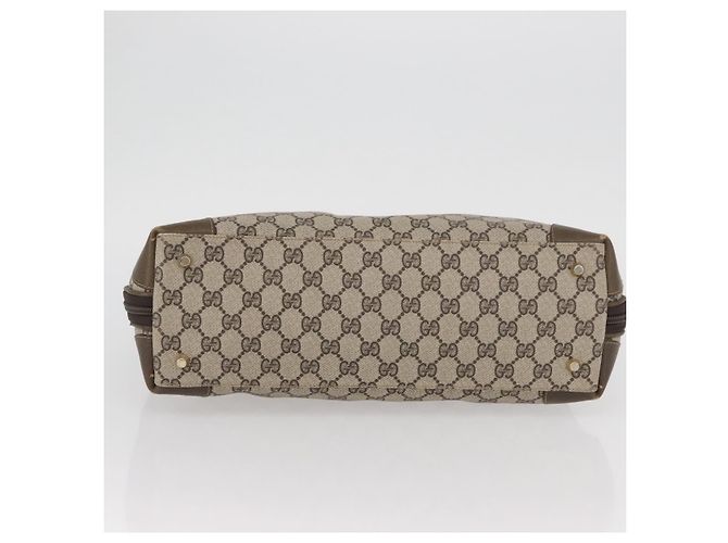 Gucci Borsa a mano GG Supreme in PVC beige e oro Auth BAZ197 D'oro - vista 5
