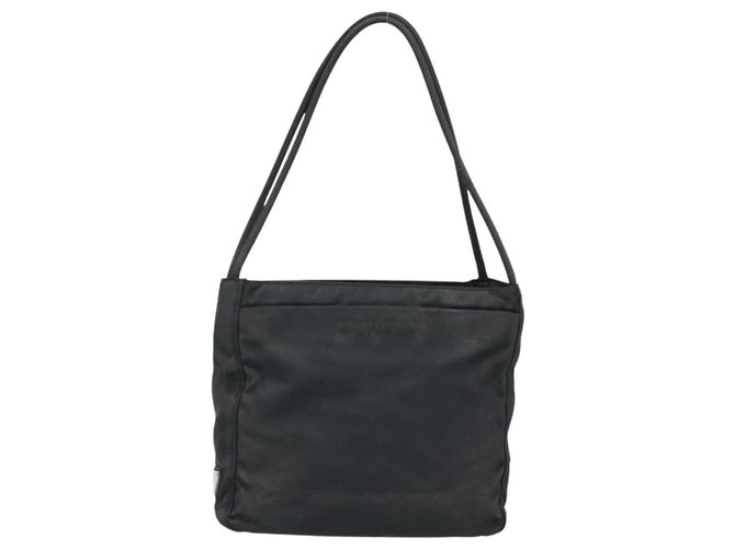 Prada Tote Bag aus schwarzem Nylon mit Silber authentisch 174562 - Ansicht 13