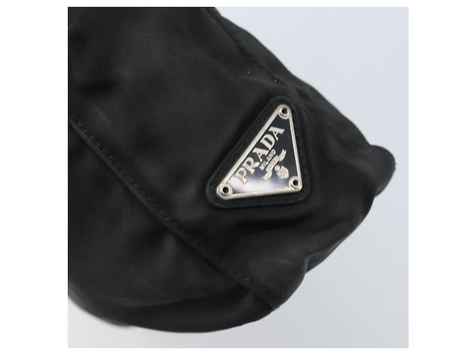 Prada Tote Bag aus schwarzem Nylon mit Silber authentisch 174562 - Ansicht 18