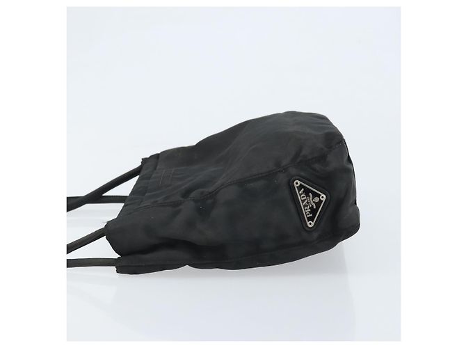 Prada Tote Bag aus schwarzem Nylon mit Silber authentisch 174562 - Ansicht 4