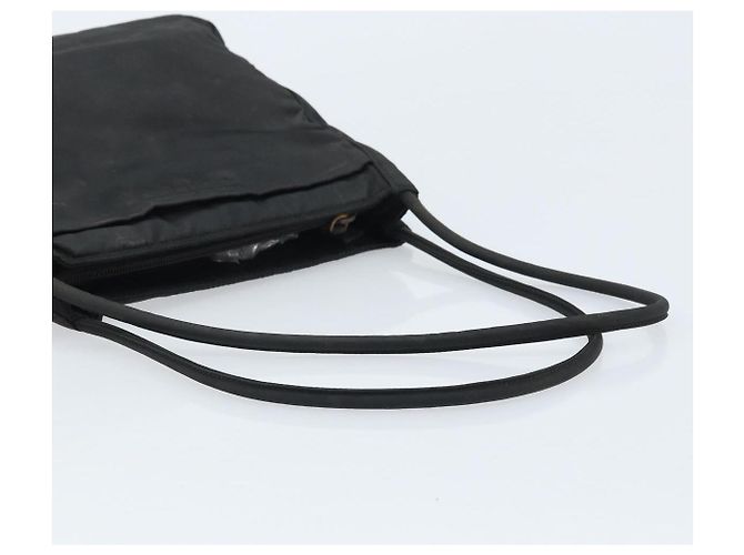 Prada Tote Bag aus schwarzem Nylon mit Silber authentisch 174562 - Ansicht 7