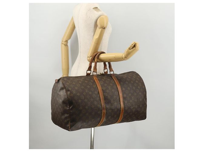 LOUIS VUITTON Borsa Boston Monogram Keepall 45 M41428 Auth LV YKZ114 Monogramma - vista 21