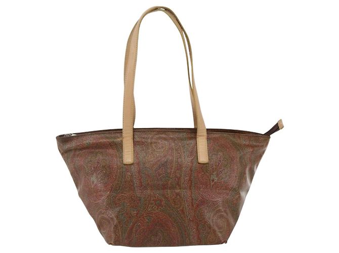 Borsa Tote ETRO in PVC Bordeaux Argento Auth am11145 Bordò - vista 13