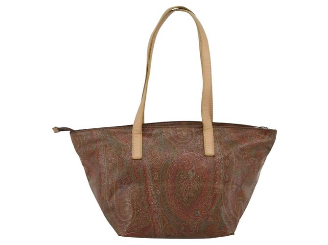 Borsa Tote ETRO in PVC Bordeaux Argento Auth am11145 Bordò - vista 2