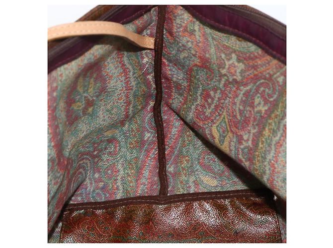 Borsa Tote ETRO in PVC Bordeaux Argento Auth am11145 Bordò - vista 20