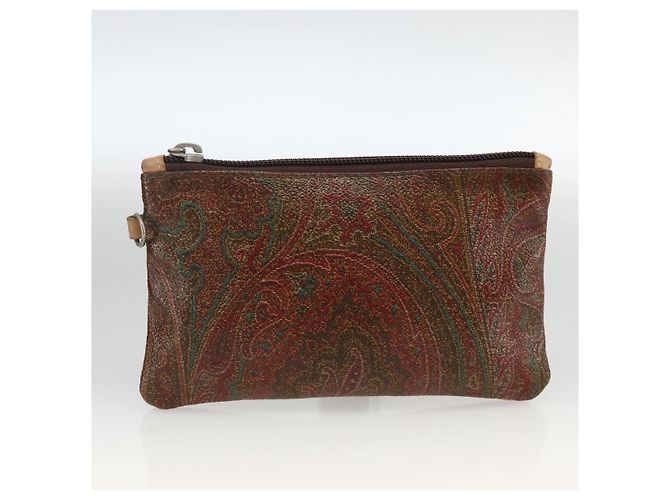 Borsa Tote ETRO in PVC Bordeaux Argento Auth am11145 Bordò - vista 23