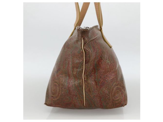 Borsa Tote ETRO in PVC Bordeaux Argento Auth am11145 Bordò - vista 3