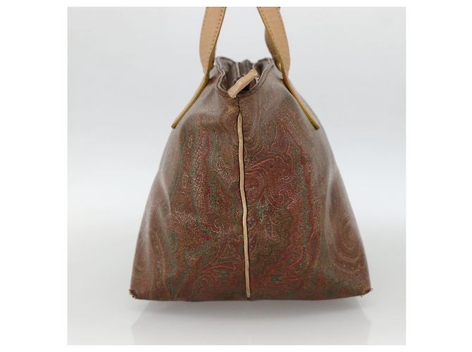 Borsa Tote ETRO in PVC Bordeaux Argento Auth am11145 Bordò - vista 4