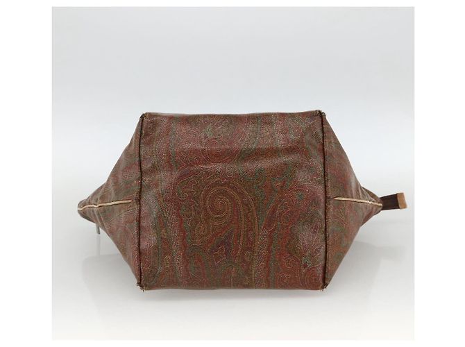 Borsa Tote ETRO in PVC Bordeaux Argento Auth am11145 Bordò - vista 5