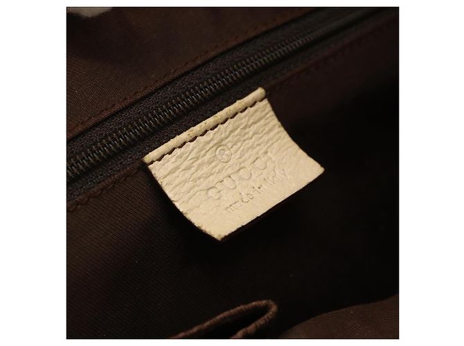 Borsa a mano GG Canvas Gucci Beige Oro 139552 Auth bs34241 D'oro - vista 17