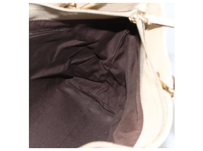 Borsa a mano GG Canvas Gucci Beige Oro 139552 Auth bs34241 D'oro - vista 18