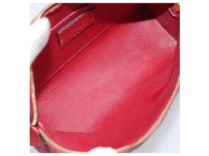 LOUIS VUITTON Pochette PM Monogram Empreinte Rossa M69414 Auth YKZ248A Rosso - vista 10