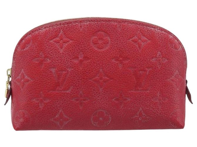 LOUIS VUITTON Pochette PM Monogram Empreinte Rossa M69414 Auth YKZ248A Rosso - vista 13