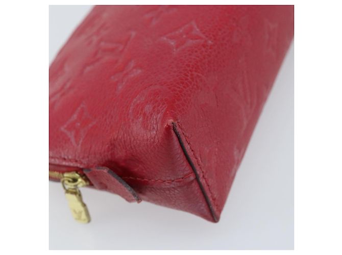 LOUIS VUITTON Pochette PM Monogram Empreinte Rossa M69414 Auth YKZ248A Rosso - vista 14