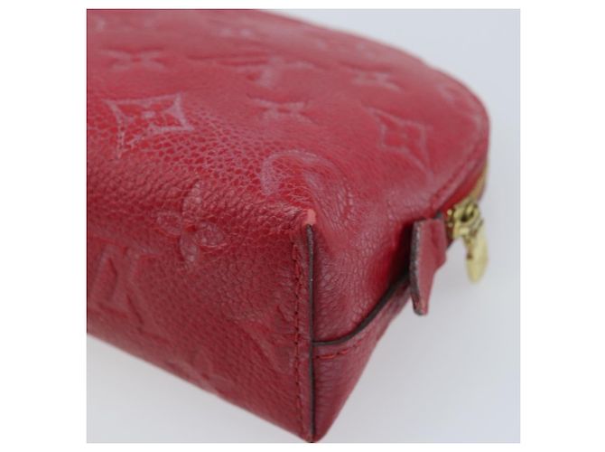 LOUIS VUITTON Pochette PM Monogram Empreinte Rossa M69414 Auth YKZ248A Rosso - vista 15