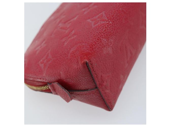 LOUIS VUITTON Pochette PM Monogram Empreinte Rossa M69414 Auth YKZ248A Rosso - vista 16