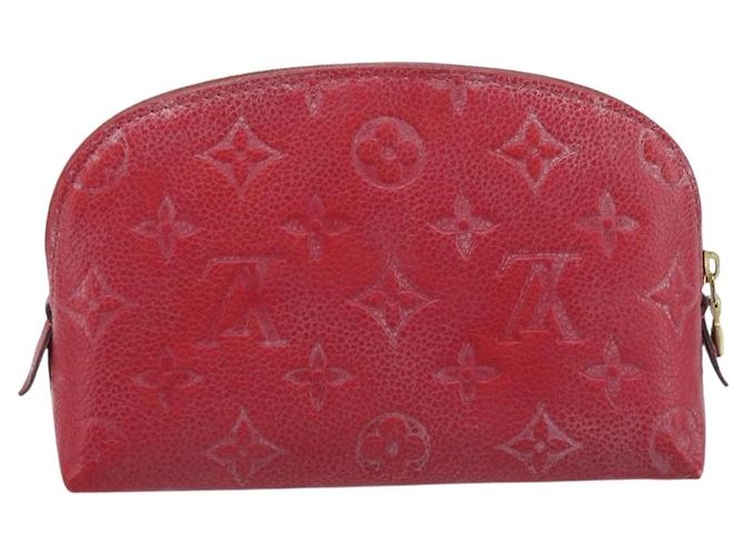 LOUIS VUITTON Pochette PM Monogram Empreinte Rossa M69414 Auth YKZ248A Rosso - vista 2