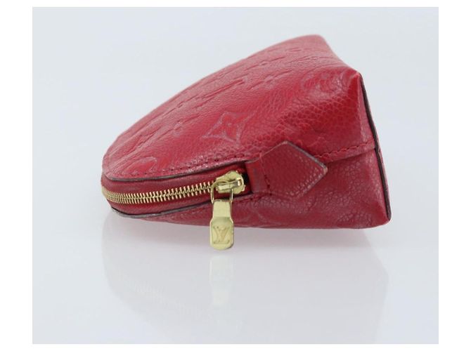 LOUIS VUITTON Pochette PM Monogram Empreinte Rossa M69414 Auth YKZ248A Rosso - vista 4