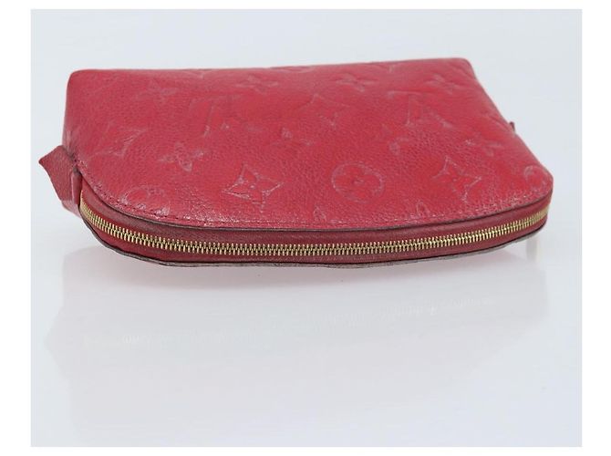 LOUIS VUITTON Pochette PM Monogram Empreinte Rossa M69414 Auth YKZ248A Rosso - vista 5