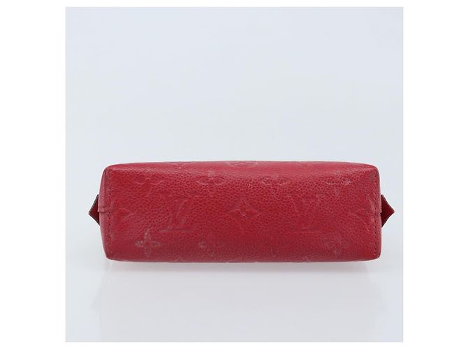 LOUIS VUITTON Pochette PM Monogram Empreinte Rossa M69414 Auth YKZ248A Rosso - vista 6