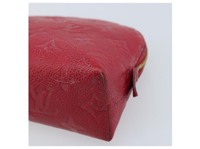 LOUIS VUITTON Pochette PM Monogram Empreinte Rossa M69414 Auth YKZ248A Rosso - vista 7