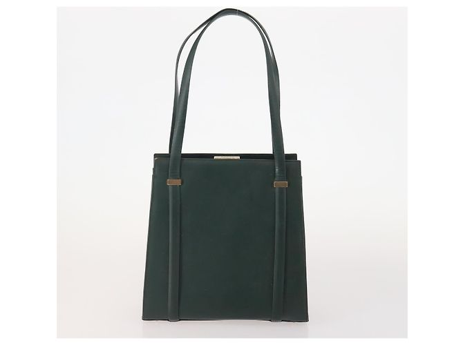 Borsa a Spalla in Tela GG Gucci in Pelle 3 Pezzi Nero Beige Auth bs34147 - vista 2