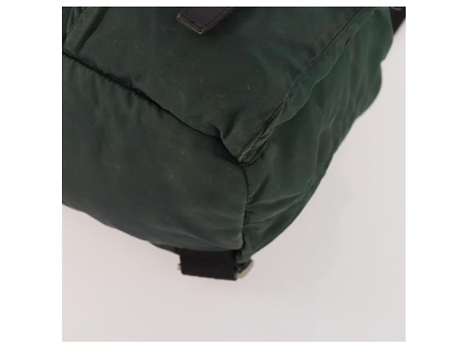 Zaino PRADA in nylon verde argento Auth YKZ295 - vista 16