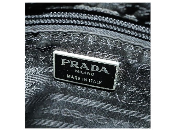 Zaino PRADA in nylon verde argento Auth YKZ295 - vista 25