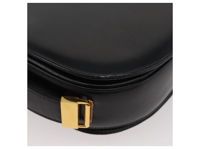 Borsa a mano GUCCI in pelle nera e oro Auth BAZ009 Nero D'oro - vista 15