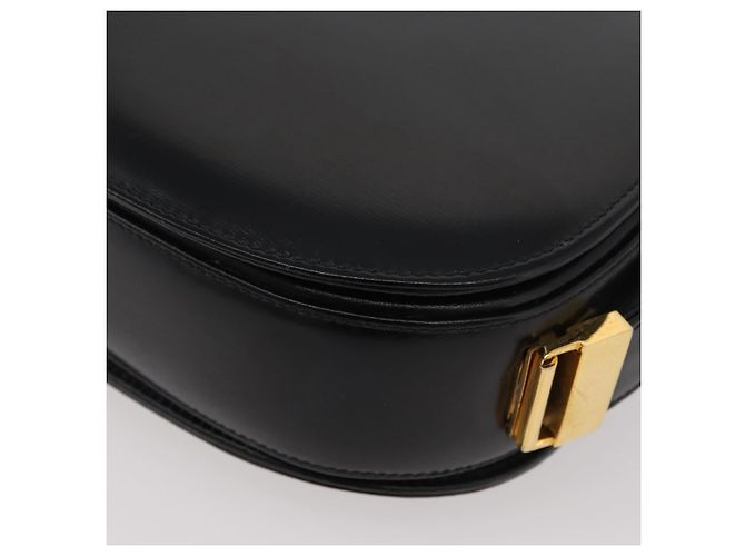 Borsa a mano GUCCI in pelle nera e oro Auth BAZ009 Nero D'oro - vista 16