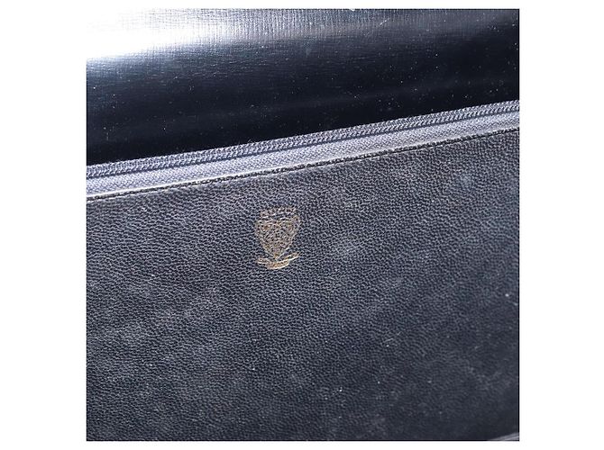 Borsa a mano GUCCI in pelle nera e oro Auth BAZ009 Nero D'oro - vista 18