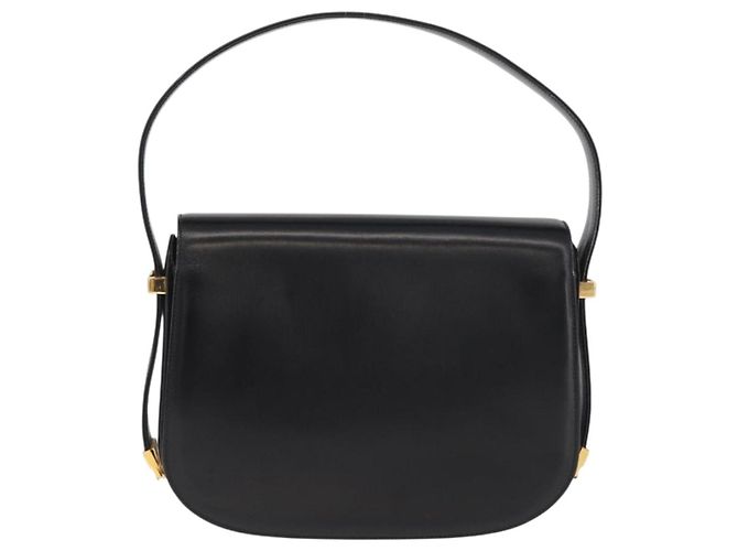 Borsa a mano GUCCI in pelle nera e oro Auth BAZ009 Nero D'oro - vista 2
