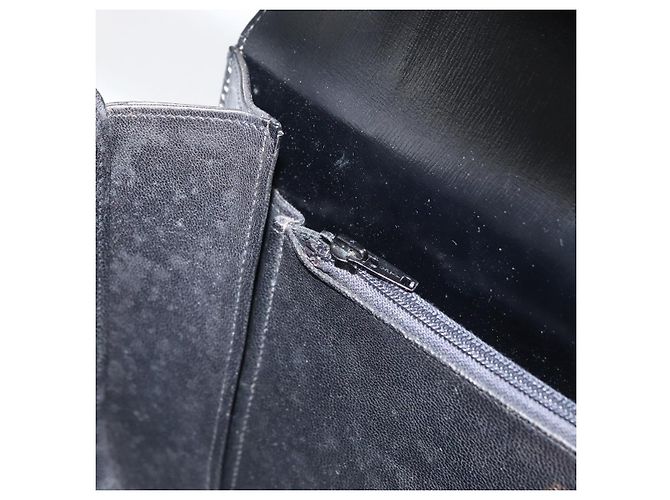 Borsa a mano GUCCI in pelle nera e oro Auth BAZ009 Nero D'oro - vista 21