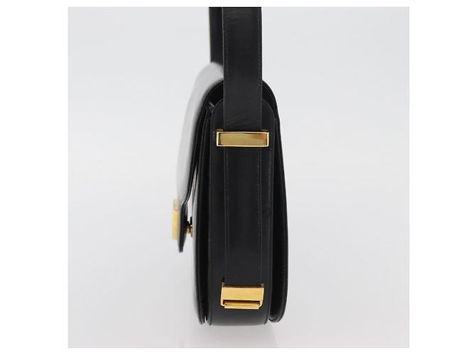 Borsa a mano GUCCI in pelle nera e oro Auth BAZ009 Nero D'oro - vista 3