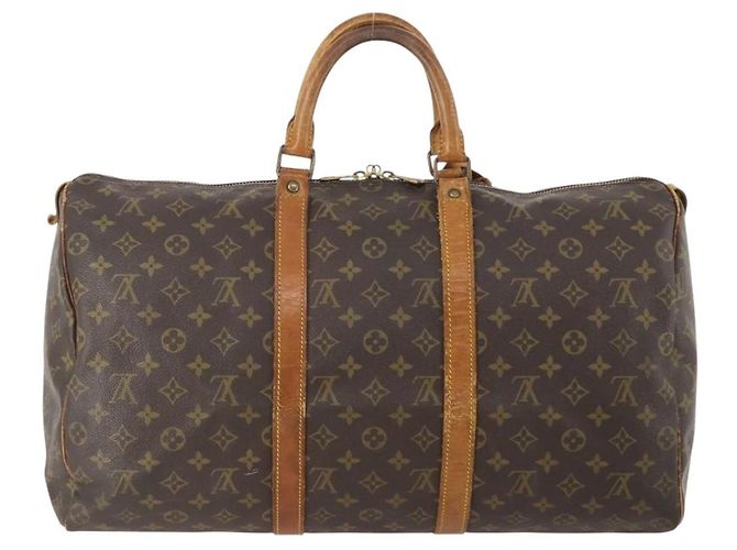 LOUIS VUITTON Bolsa Boston Monogram Keepall 50 M41426 Auth LV LNZ775 Monograma - vista 2