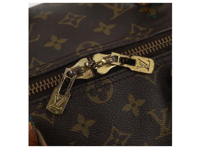 LOUIS VUITTON Bolsa Boston Monogram Keepall 50 M41426 Auth LV LNZ775 Monograma - vista 22