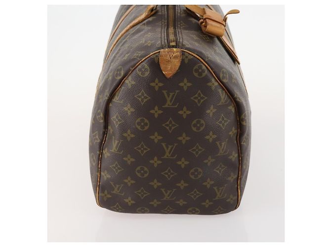 LOUIS VUITTON Bolsa Boston Monogram Keepall 50 M41426 Auth LV LNZ775 Monograma - vista 4