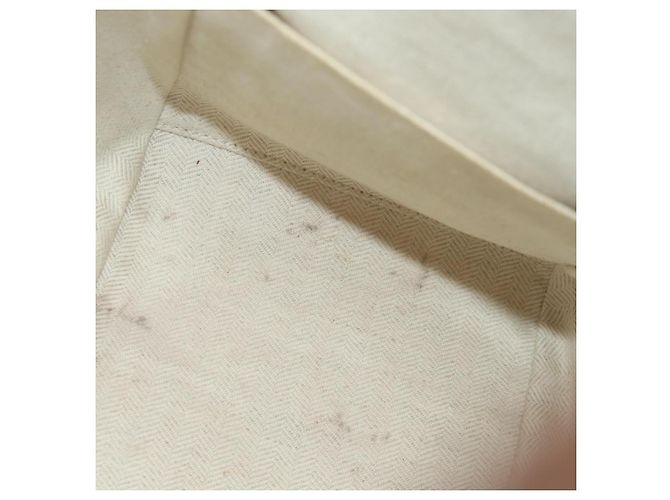 LOEWE Hammock Piccola Borsa a Mano Tela Pelle 2in1 Marrone Argento Auth BAZ780V - vista 10