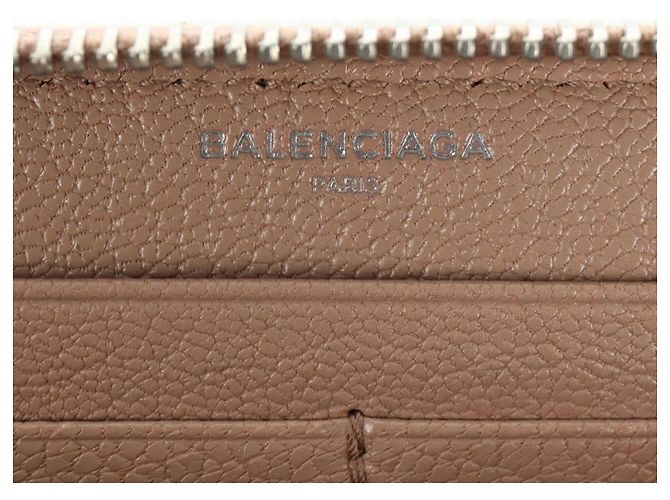 BALENCIAGA Continental Langer Geldbeutel Leder Rosa Silber 390187 Auth SW2300M Pink - Ansicht 20
