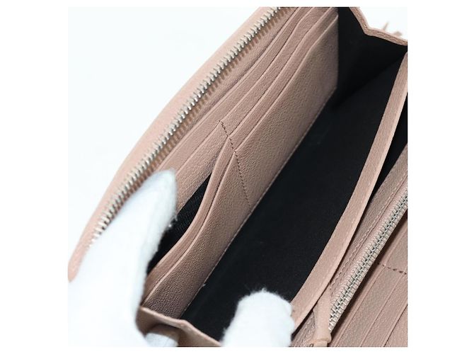 BALENCIAGA Continental Langer Geldbeutel Leder Rosa Silber 390187 Auth SW2300M Pink - Ansicht 22