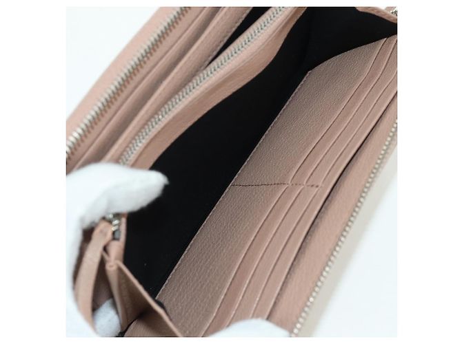 BALENCIAGA Continental Langer Geldbeutel Leder Rosa Silber 390187 Auth SW2300M Pink - Ansicht 25